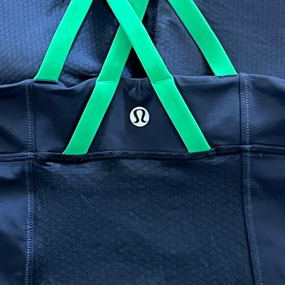 Lululemon Energy Tank Top Slalom Stripe Inkwell / Inkwell / Green Bean - Picture 3 of 3